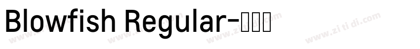 Blowfish Regular字体转换